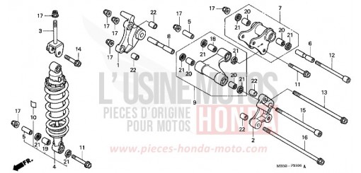 COUSSIN ARRIERE VTR1000F3 de 2003